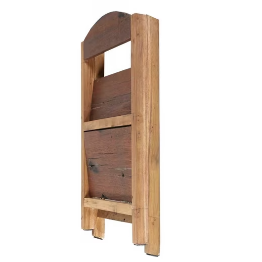 Blumentreppe Holz 2 Etagen mit Rückwand | Pflanzenregal Leiter rustikal | Innen & Außen | Regines Gartenmarkt